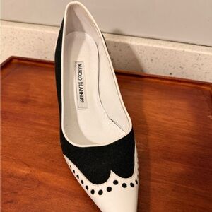 Neiman Marcus Black and White Heels